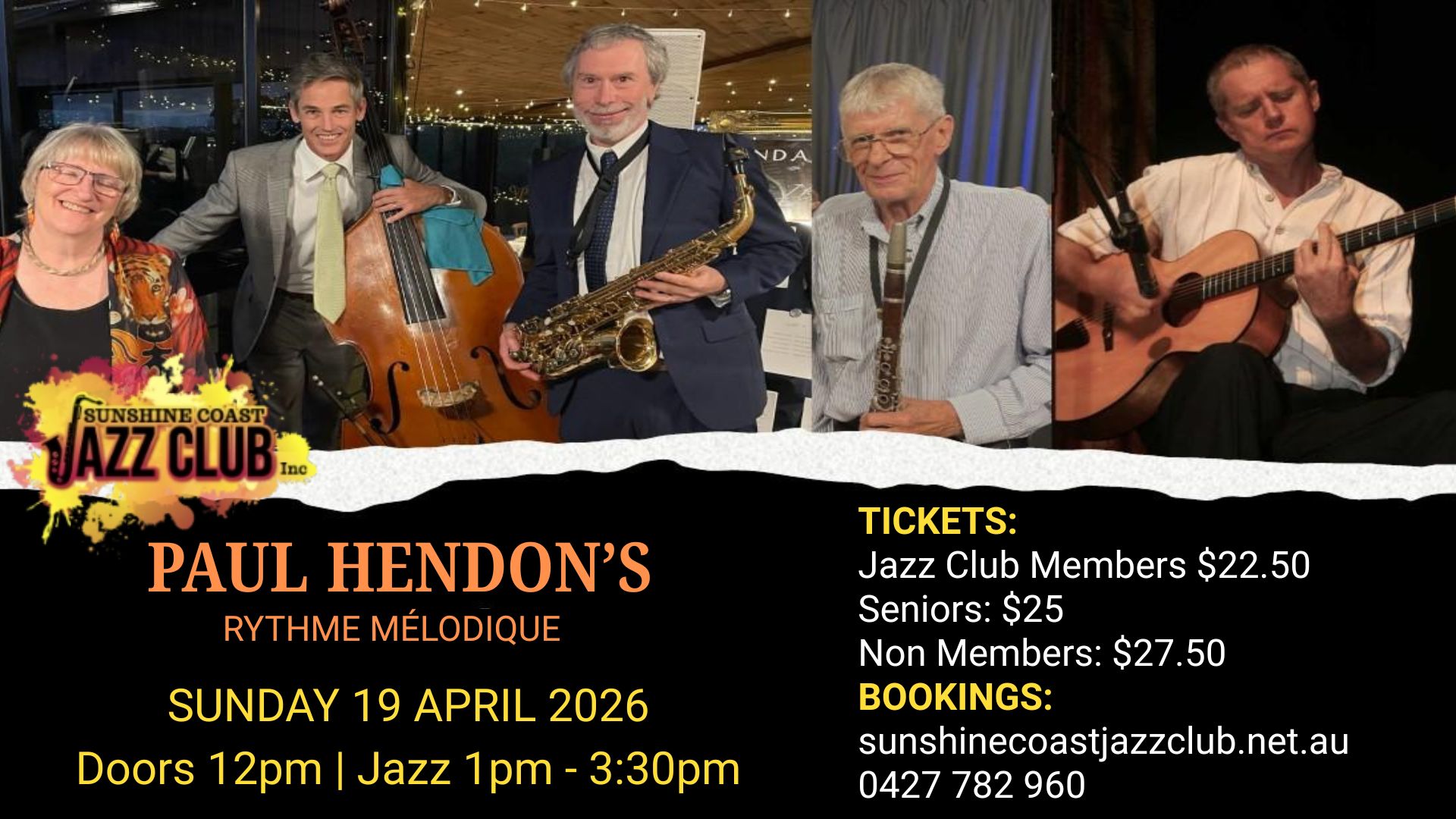 APRIL JAZZ CLUB paul hendon rythmE mÉlodIQUE